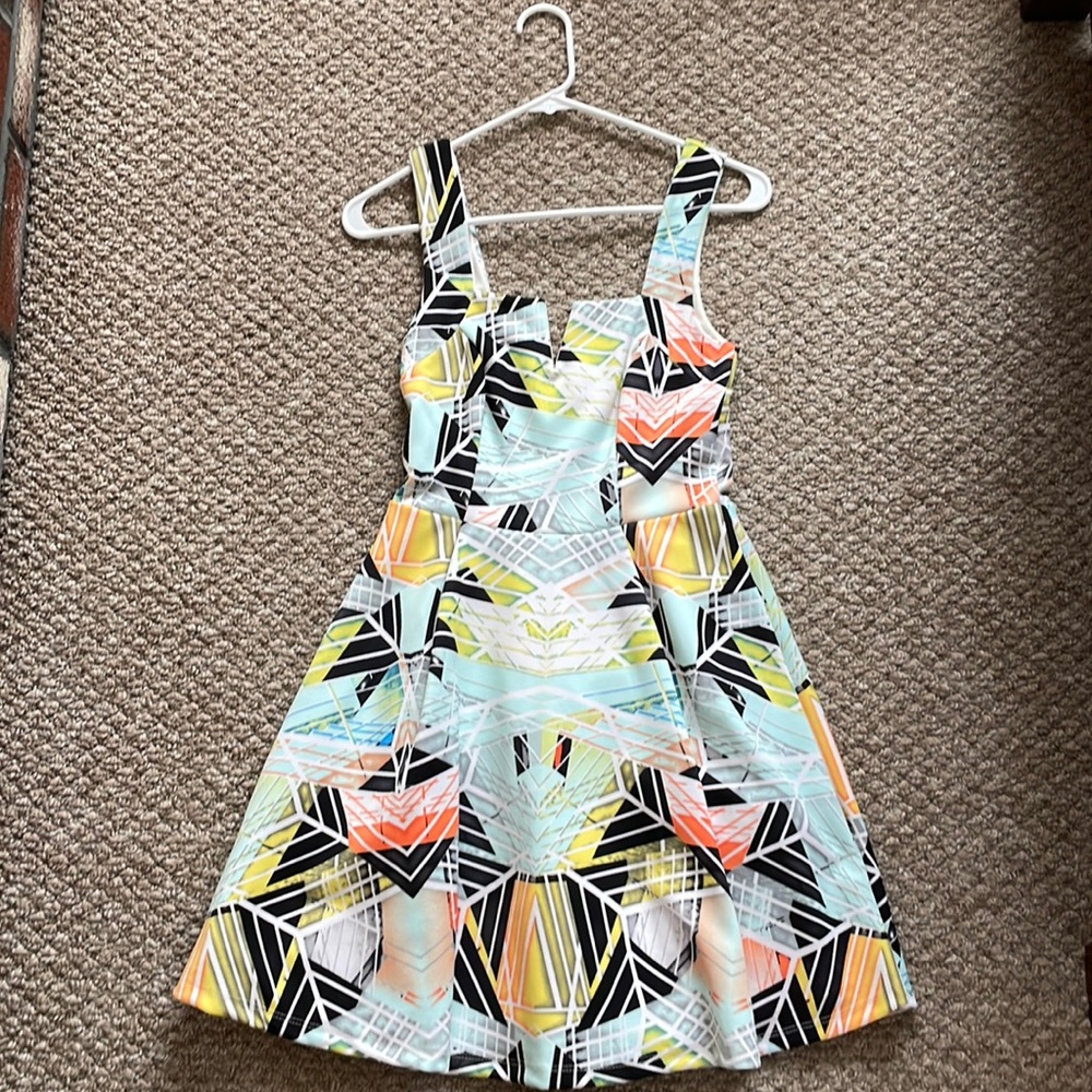 Francesca's fit and flair dress, size S